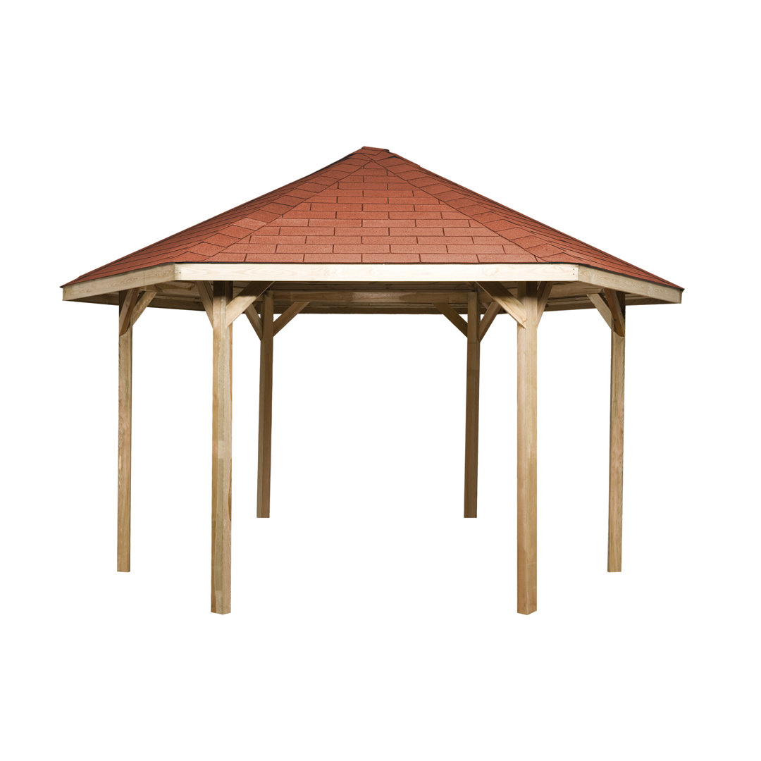 460 cm x 400 cm Pavillon aus Massivholz