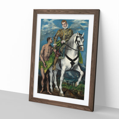 Saint Martin and the Beggar by El Greco - Picture Frame Painting