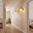 13inch Armed Wall Mounted Sconces Gold Glass Sconce Light