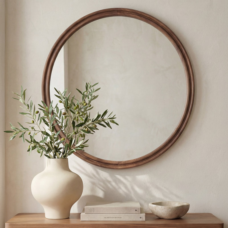 Miroir mural rétro, 48" x 48"
