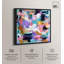 Décoration murale rose tourbillon chromatique I par Art Remedy, cadre noir, 40 x 40-523716150-523716146