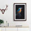 Kingfisher Bird - Picture Frame Painting Print-56924995-56924997