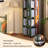 17.32"Green Solid Wood Rotating Bookshelf