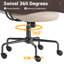 Viola Ergonomic Suede Task Chair with Padded Arms-104003388