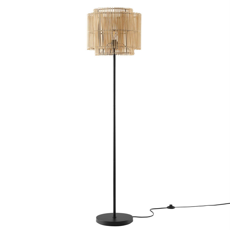 Lampe sur pied Nourish Bamboo par Modway