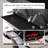34" Dual Zone Charcoal BBQ Grill with Liftable Trays and 2 Foldable Side Table