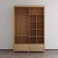 Armoire 2 tiroirs en bois massif avec tiroirs Nest