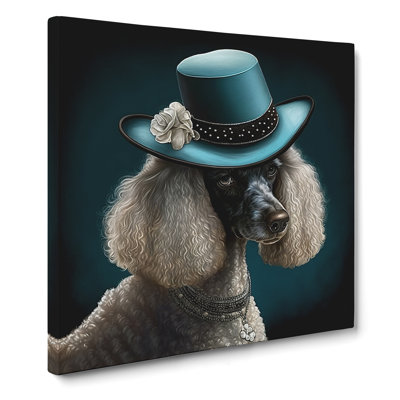 Poodle Dog - Wrapped Canvas