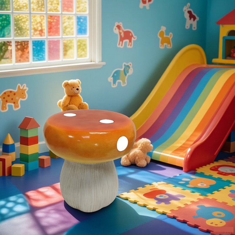 Statue tabouret Mushroom, Orange