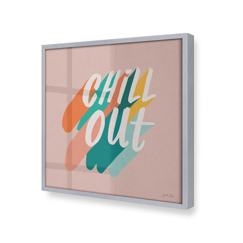 «Retro Chill Out», Cadre en chrome poli, H 21,75 po x l 21,75 po