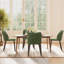 Chaise rembourrée en bois massif 18 po H