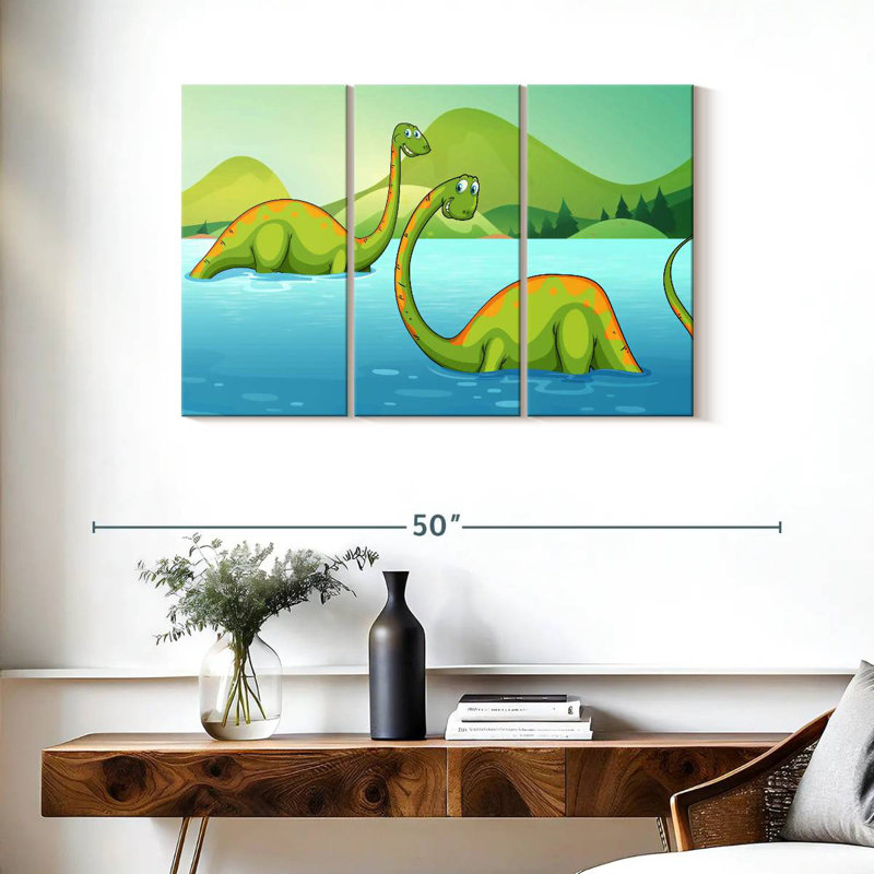 River With Dinosaurs