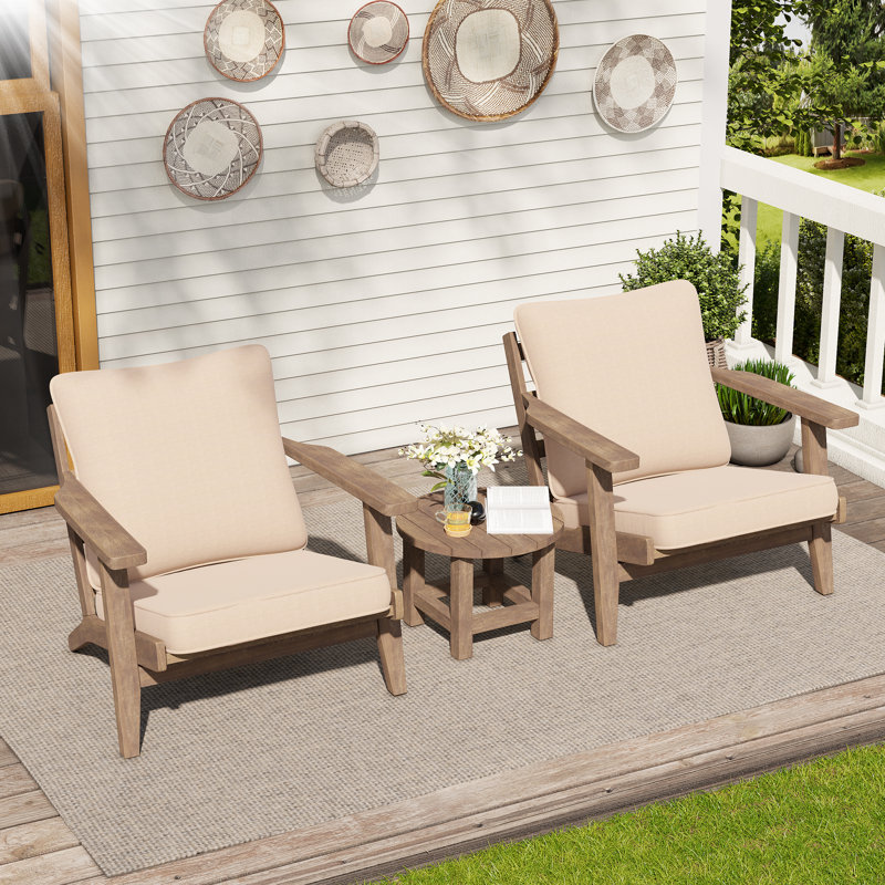 Latitude Run® 4.7'' Thick Outdoor Seat / Back Cushion, Beige