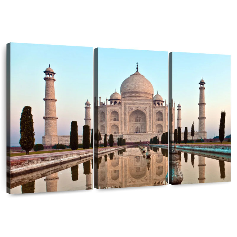 Kavia Taj Mahal au coucher du soleil, H 48 po x l 74 po
