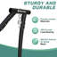 Support pour hamac de type C G TALECO GEAR, structure de balançoire suspendue pour l'extérieur, support robuste en C, finition résistante aux intempéries, support en acier robuste pour l'extérieur, support seulement, cour 300 lb, noir