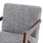 Chaise d'appoint Mid-Century moderne avec structure en bois et fauteuil de lecture rembourré-1122962201-1122962215