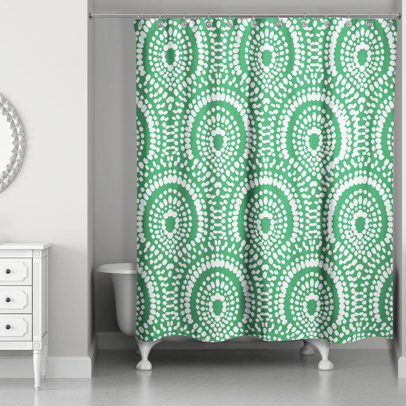 Rideau de douche Rubianas, Vert