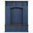 4-in-1 Elegant Hall Tree with Golden Hooks and Adjustable Shelves (Blue)-1816274040