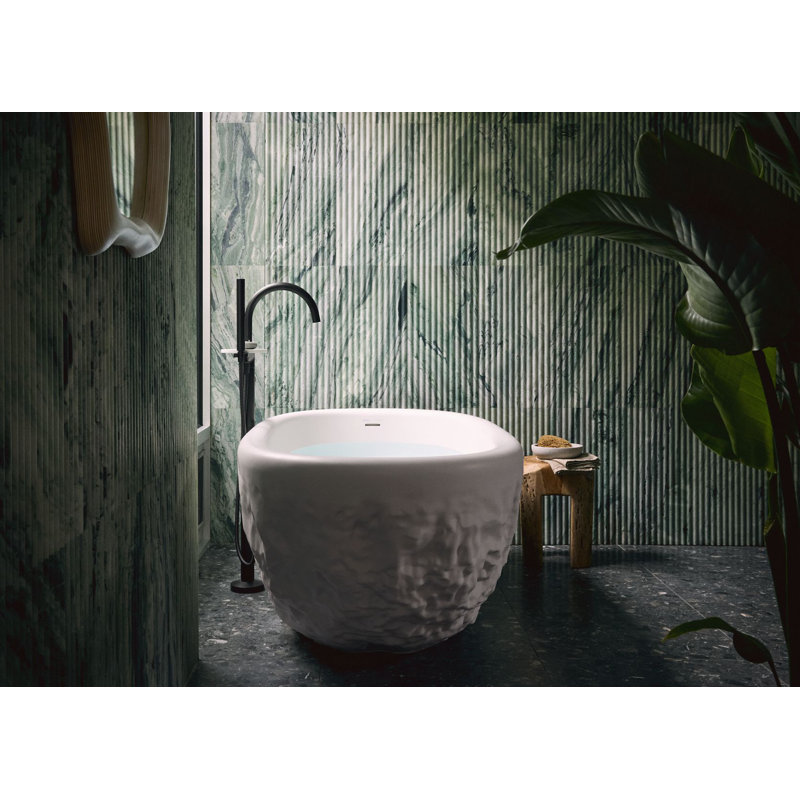 Landshapes By Daniel Arsham 69-1/2-In X 34-1/2-In Freestanding Bath