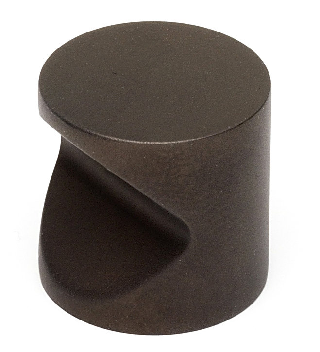 Contemporary I Cylindrical Knob, Satin Nickel, 0.75" H x 0.75" W x 0.75" D