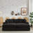 Modern Sofa Sectional Couch , 2 Pieces Corduroy Couch Cushion Covers , Soft Stretch Sofa Slipcovers With 2Pcs Pillows-1338268956