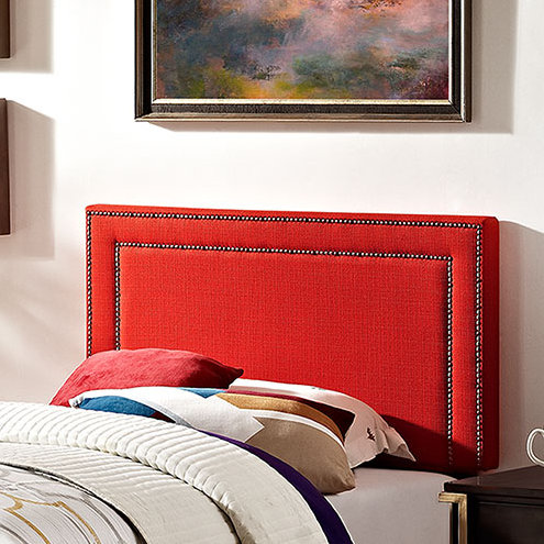 Modway Jessamine Upholstered Fabric Headboard, Azure, Twin