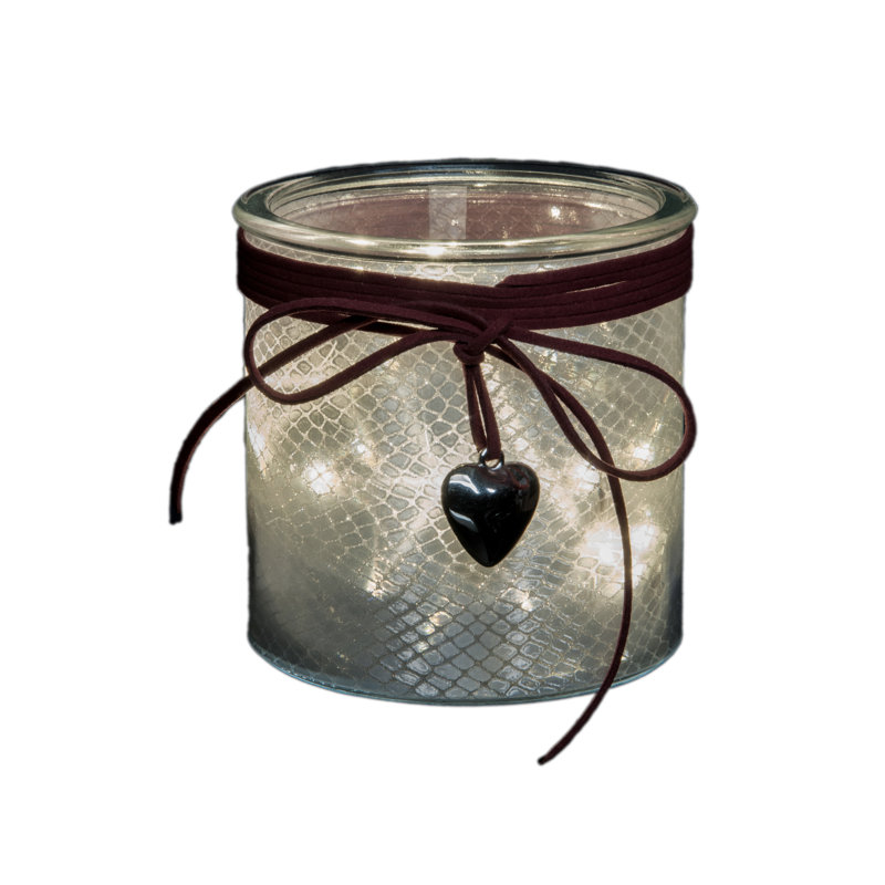 Glass Lantern, 10cm H x 10cm W x 10cm D