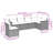 Vidaxl Garden Sofa Set Gray