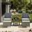 2-Person Wicker Conversation Set with Ottomans and Coffee Table-593081032-593081033