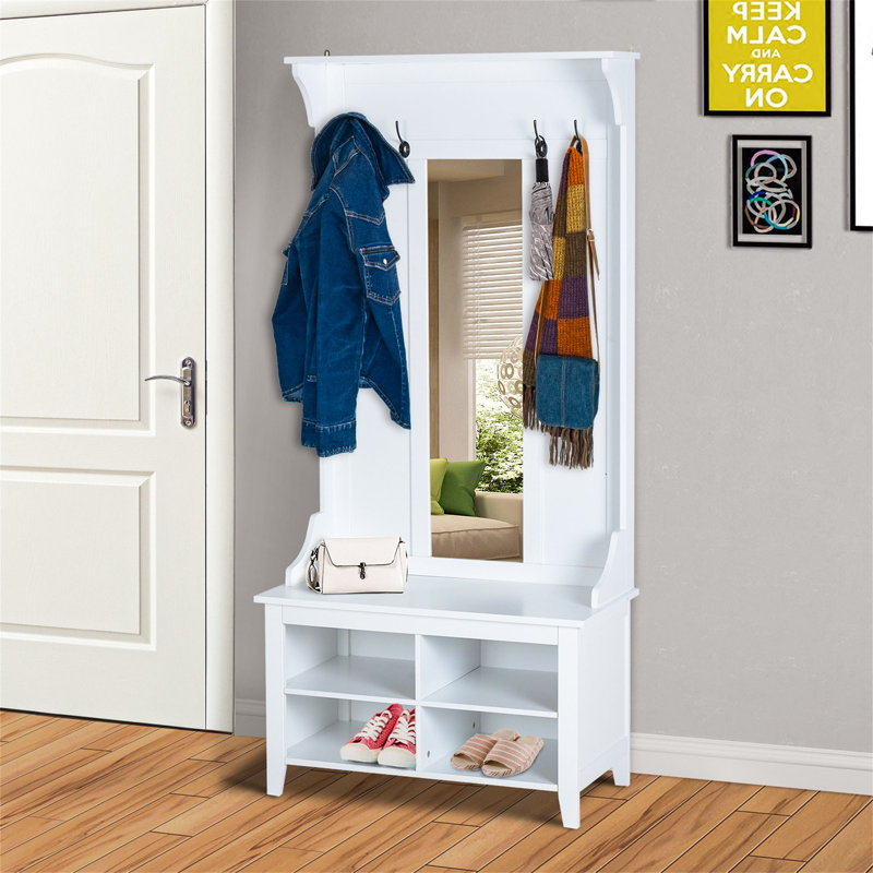 Hall Tree 80cm Wide with Shoe Storage