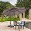 Parasol carré en porte-à-faux 9,5 pi Desirat-23230240