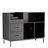 Record Player Stand With Flip-Top - Wood Vinyl Storage Cabinet With 2-Outlet Power Strip, Drawers & Dustproof Cubbies, Media Console
