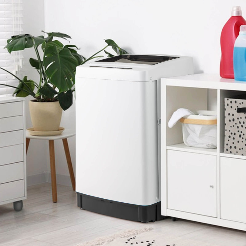 Machine à laver portative 11 LBS avec 8 modes de lavage, Blanc