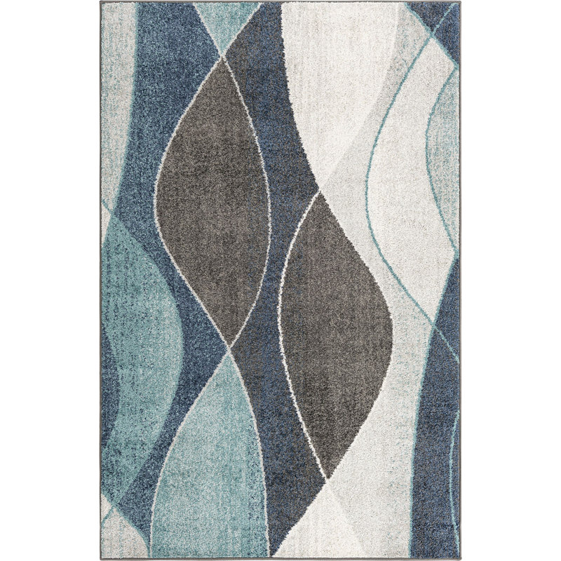 Abstract Indoor Rug, Rectangle 5'3" x 8'