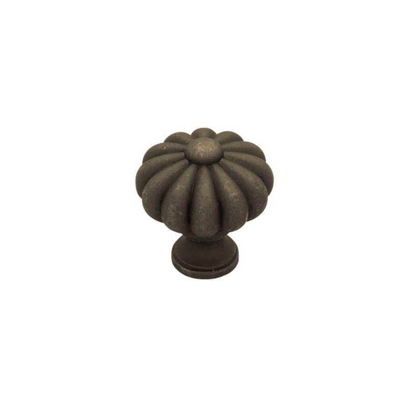 (5 Pack) 1-3/8 inch Large Pumpkin Knob, Oil Rubbed Bronze