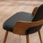 Chaise rembourrée en bois massif Carman-585278059