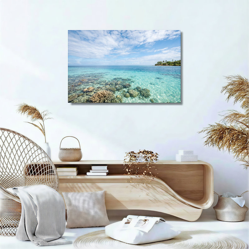Ensemble de 1 tableau sur toile représentant un récif tropical, 36"H x 48"W, Wrapped Canvas