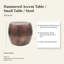 Table d'appoint N19,5x16 po D25
