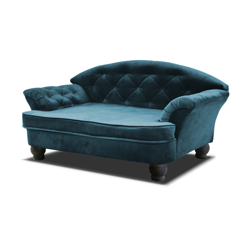 Debose Orthopedic Polyester Pet Bed, Turquoise