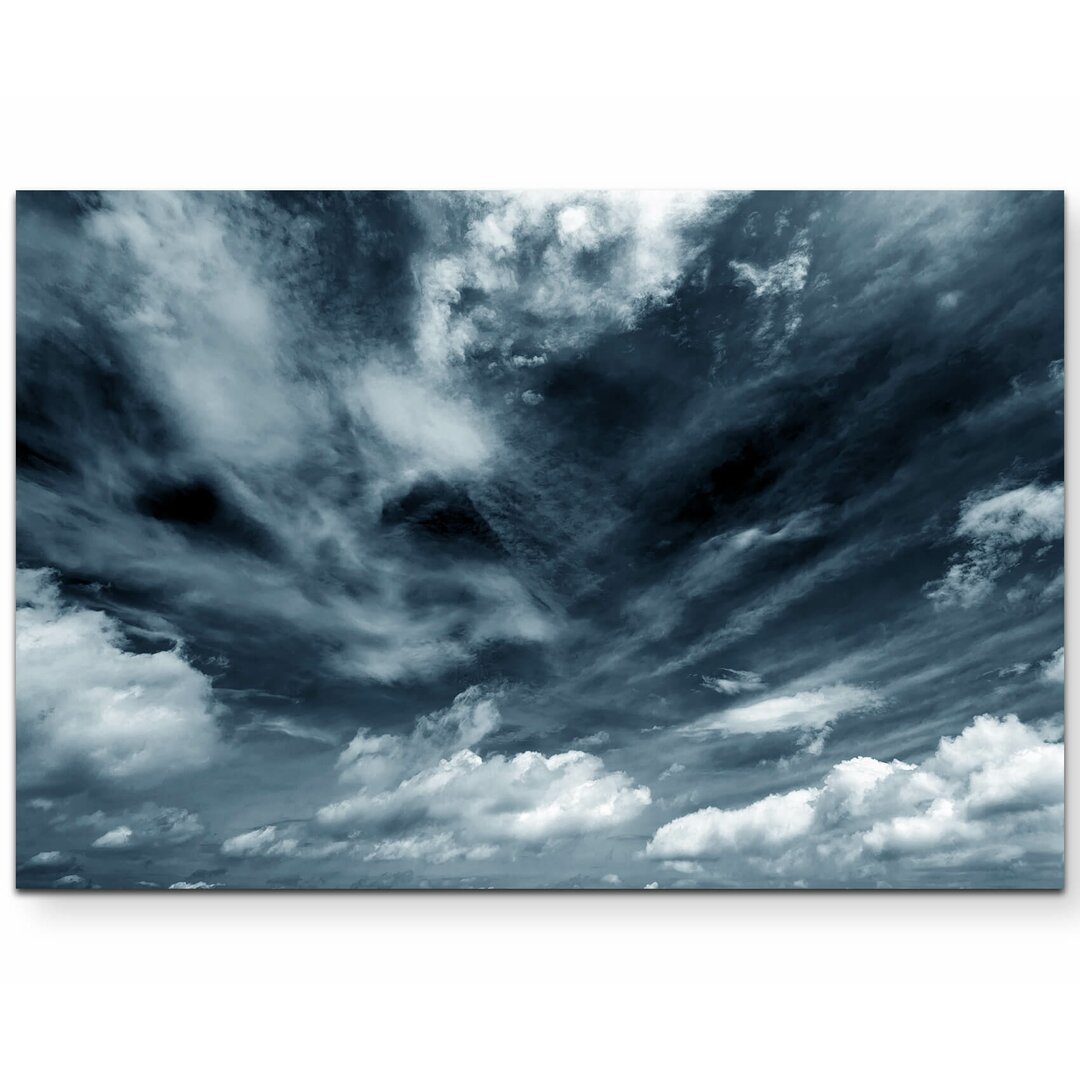 Leinwandbild Dunkle Wolken vor einem Sturm