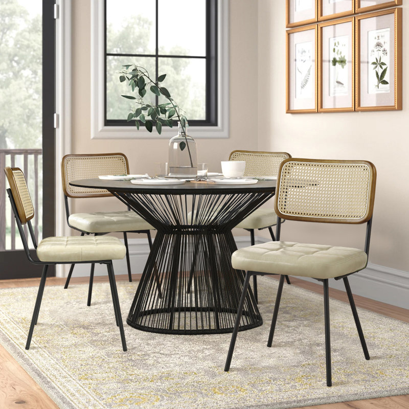 Bowens Upholstered Dining Chair, Off White