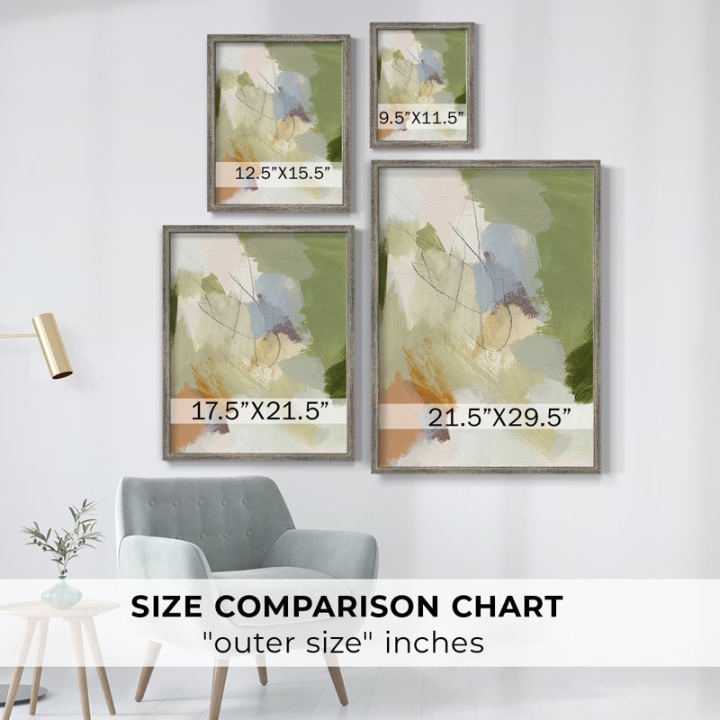 Verdure II Framed Print - Solid Wood, 11" H x 9" W