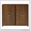 Buffet Mid-Century cannelé avec 2 trous de sortie-1871079759