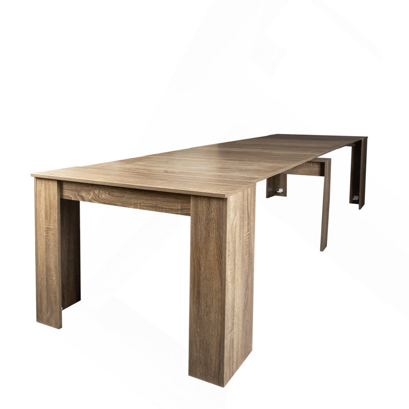Multifunctional Extendable Console Table, Light Brown