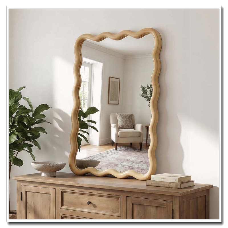 Miroir Wavy, Chêne