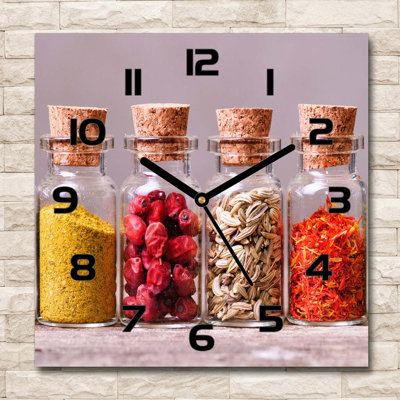 Glass Wall Clock
