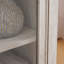 Grande armoire de rangement moderne avec portes et tablettes en verre - Buffet autoportant polyvalent avec tiroir-1288057551