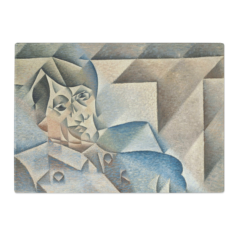Portrait of Pablo Picasso by Juan Gris Chopping Board, 0.4cm H x 28.5cm W x 39cm L