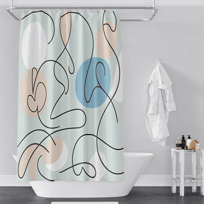 Rideau de douche Burtonsville, H 93 po x l 70 po