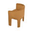 Fauteuil Camilla en velours cognac